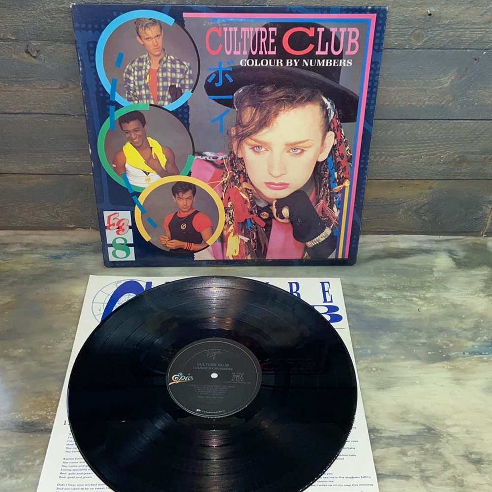 CULTURE CLUB VINYL RECORD COLOUR BY NUMBERS ORIGINAL WITH HYPE